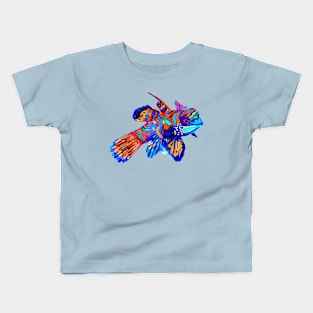 Vibrant Mandarinfish Kids T-Shirt